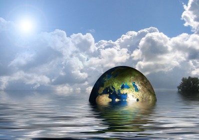 Terre dans le lac COP 21