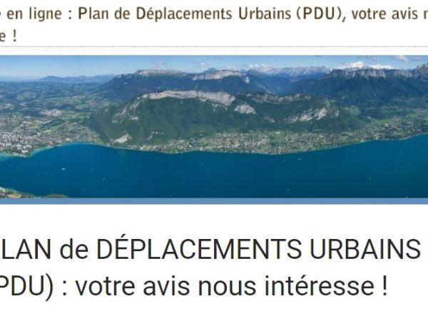 Répondez tous à l’enquête du &laquo;&nbsp;Grand Annecy&nbsp;&raquo;