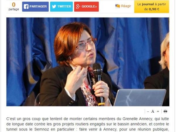 Revue de presse de fin d&rsquo;année au sujet de la Liaison Ouest Lac d&rsquo;Annecy&nbsp;(LOLA)